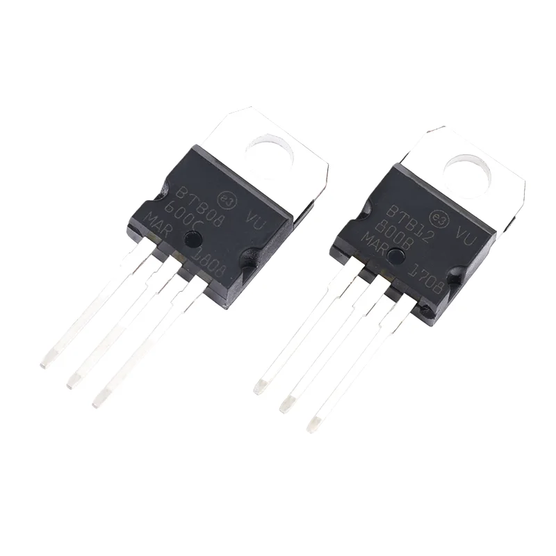 5pcs BTB08-600C BTB12-800B TO-220 bidirectional thyristor 12A/800V 8A/600V