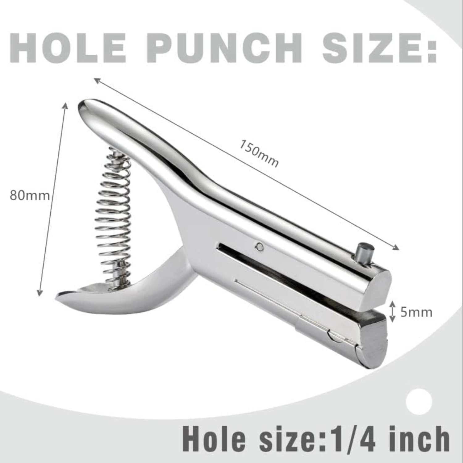 Reliable and sturdy heavy-duty portable single hole punch, an essential addition to your workspace. Perfect for paper, plastic,