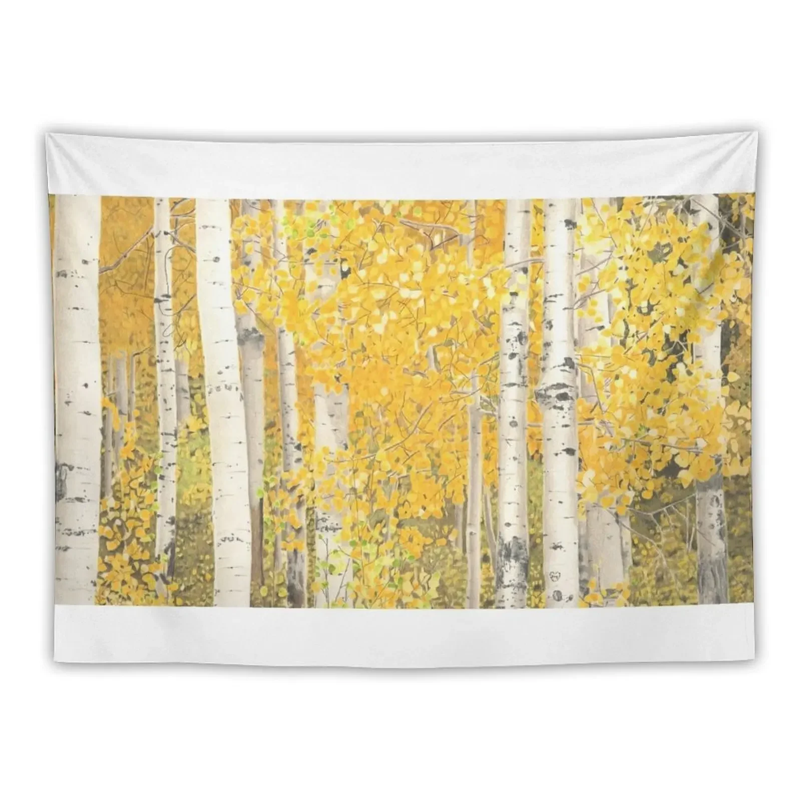 Colorado Aspens in the Fall Tapestry Home Decor Aesthetic Room Decor For Girls Wall Carpet Tapestry