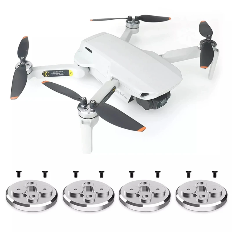 ฝาครอบมอเตอร์อลูมิเนียมฝาครอบฝาครอบฝากระโปรงป้องกันใบพัดตัวป้องกันมอเตอร์สำหรับอุปกรณ์เสริม DJI Mavic Mini 2