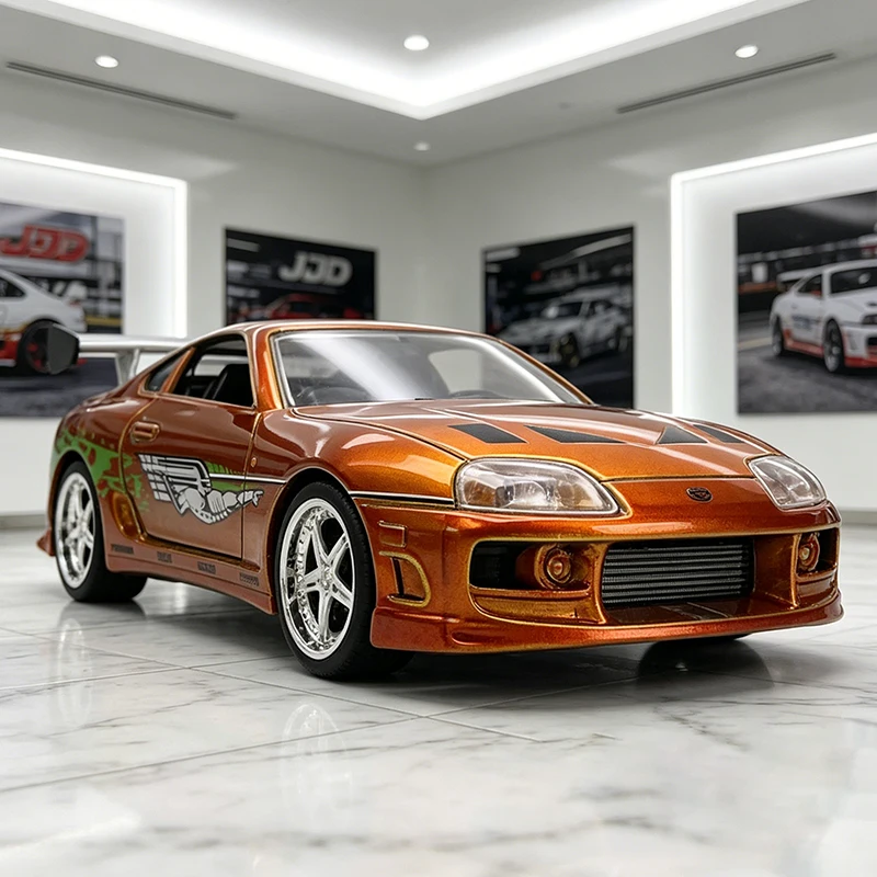 JADA 1:32 Supra 1995 25th Anniversary, Coche de Aleación Fundida a Presión, Modelo de Coche en Miniatura a Escala para Colección o Regalo