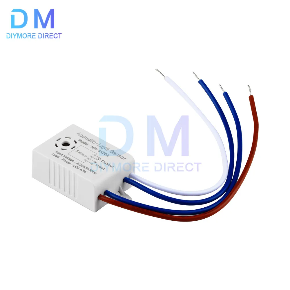 AC180-265V Module Detector Auto Switch Intelligent Sound Voice Sensor Light Switch Smart Home Automatic Induction Switch