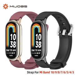Cinturino per Mi Band 8 9 7 6 5 4 3 sostituzione cinturino in Silicone per Xiao mi Mi Band 9 bracciale MiBand 7 6 5 4 3 cinturino da polso