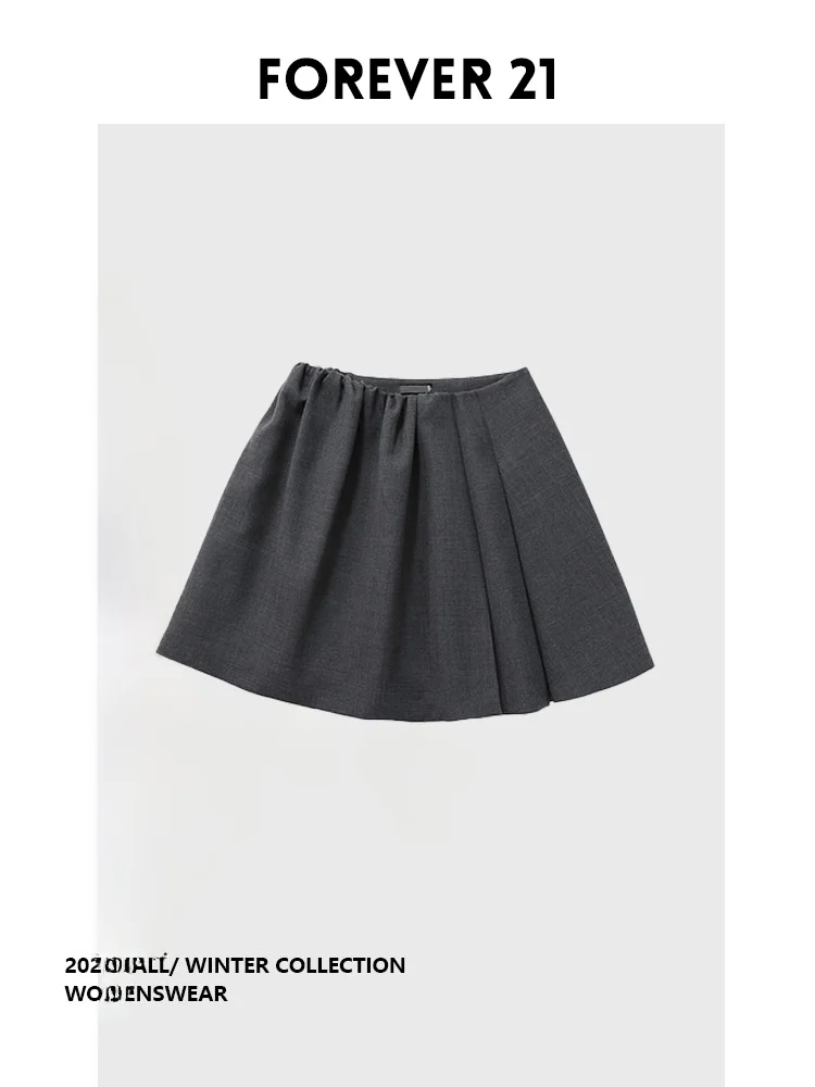 

Новая зимняя юбка-блумер Forever 2: простая универсальная юбка А-силуэта для женщин, для повседневной носки, больших размеров