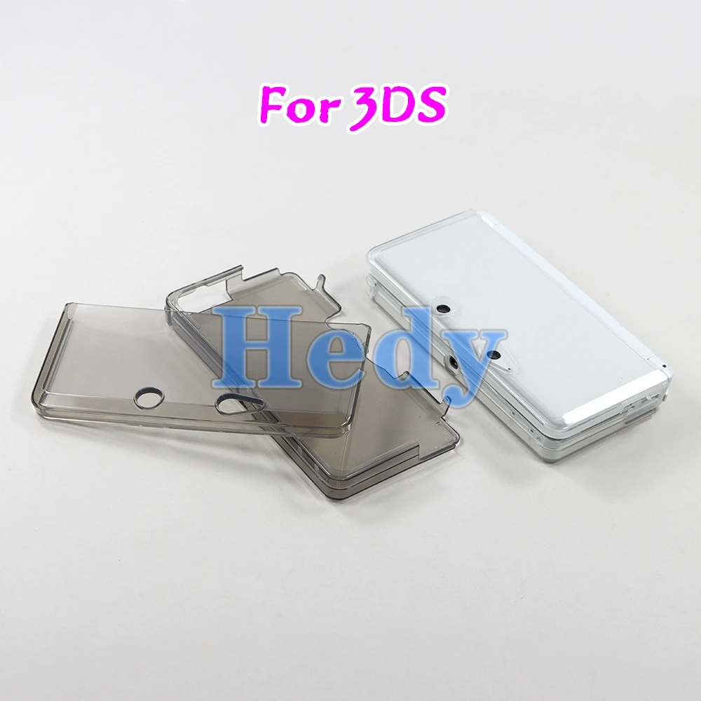 10PCS Repair For 3DS Clear Crystal Protective TPU Case Cover Hard Shell Skin For 2DS Protector Housing Cover Soft Case