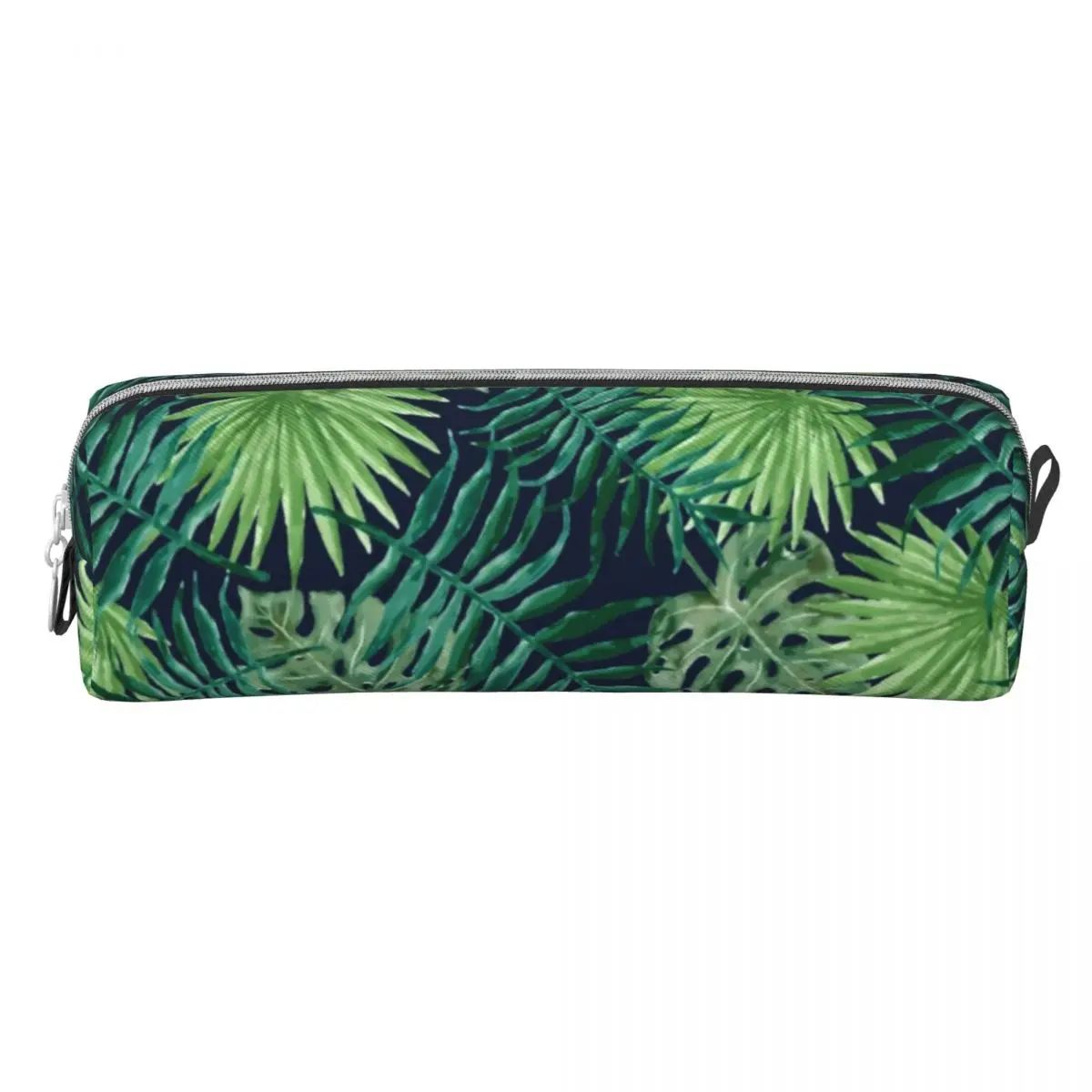 Tropical Leaves Jungle Pencil Case Palm School Pencil Cases Zipper Girls Boys Vintage Portable Pencil Pouch School Stationery