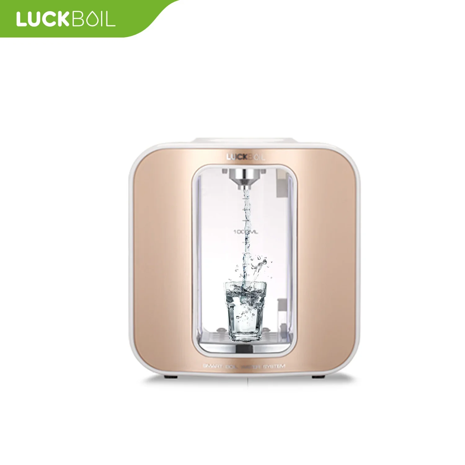 Luckboil Countertop Water Dispenser Instant Hot Baby Formula Milk Dispenser Use with Water Purifiers