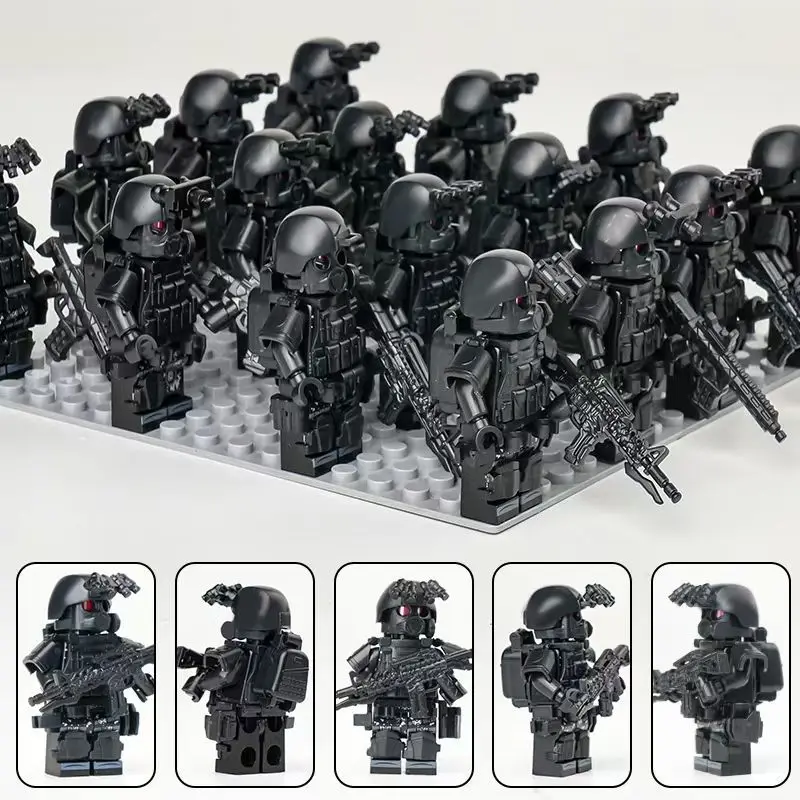 Neue Spezialeinheiten, Militärfiguren, Geisterpolizei, Mini-Humanoide für Kinder, zusammenbaubare Bausteine, Puppen, Geburtstagsgeschenke