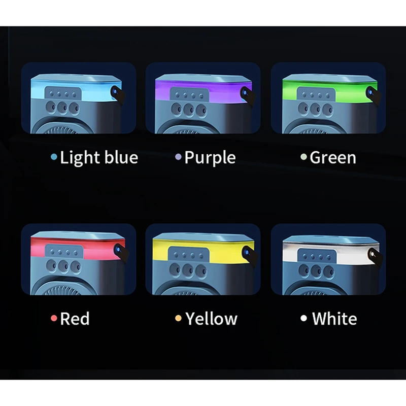 مروحة مكيف هواء منزلية صغيرة ، مرطب سطح المكتب المحمول ، مبرد مع أضواء ليلية ملونة للمكتب