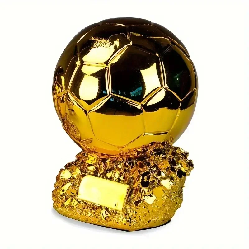 1pc Football Trophy Cup Football Competition Award Appreciation Gift Desktop Ornament Soccer Game Trophy Gold Award Trophy