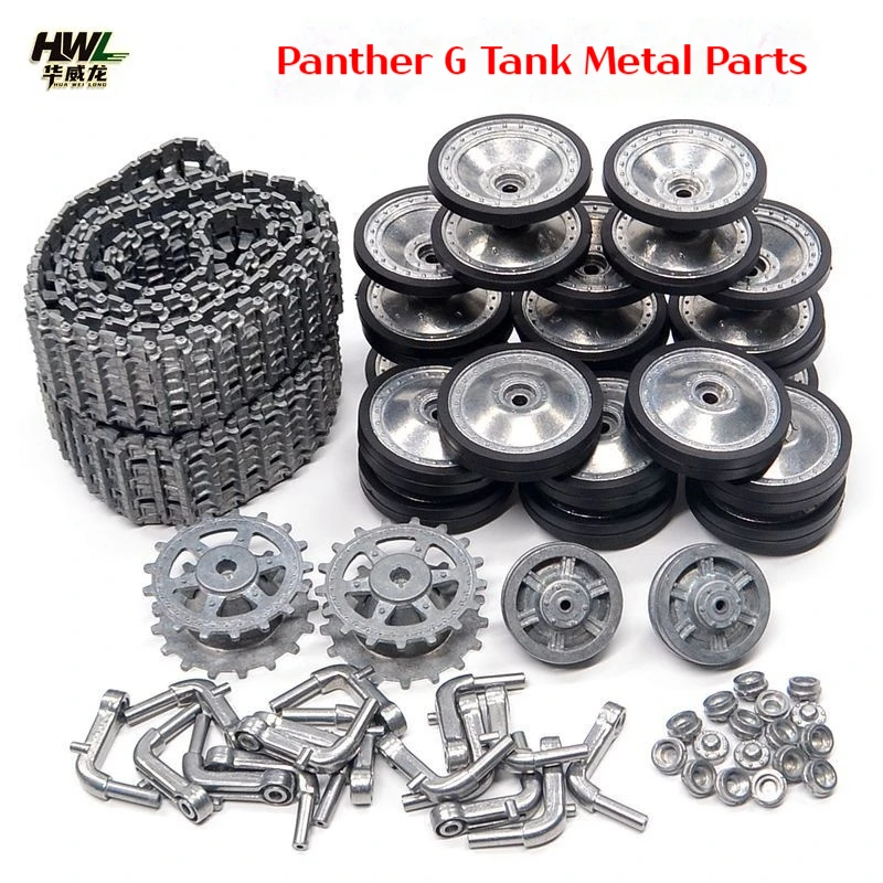 1/16 Panther/Cheetah Tank 3879/3869 Accessories Metal Track Set Drive Wheel Inducer Road Wheel Rocker Arm