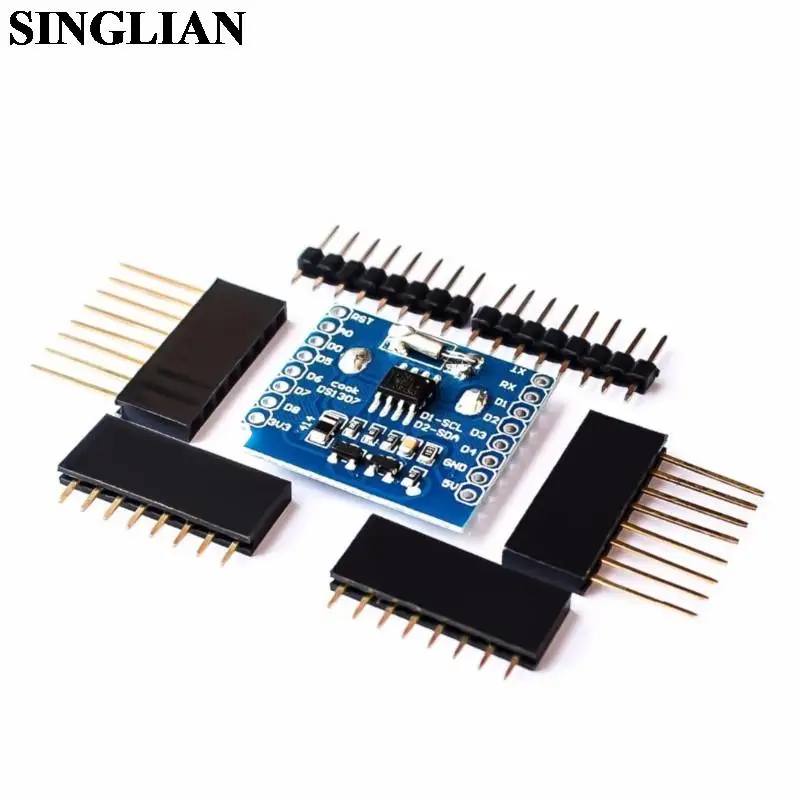 1set Real Time Clock Data Log Logger Shield For Micro SD WeMos WIFI D1 Mini Board +RTC DS1307 Clock Module For Arduino