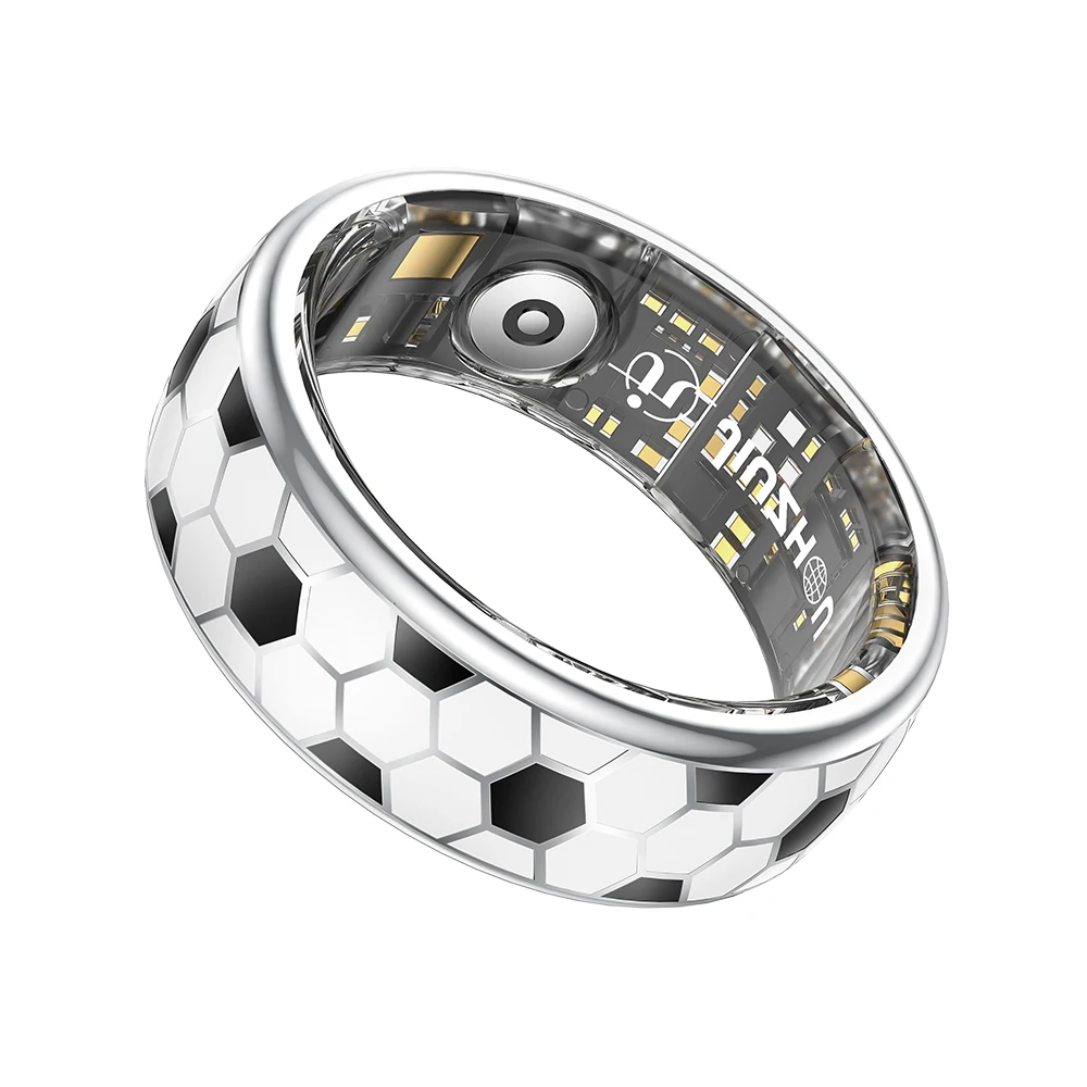 Cross-border new product smart ring, stainless steel heart rate, step counter, incoming call reminder, vibration, sports, sleep
