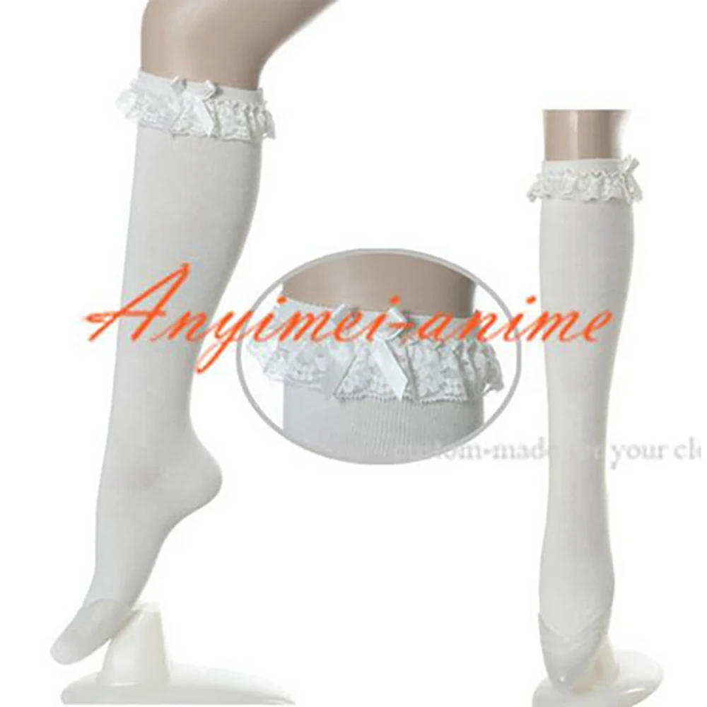 fondcosplay adult sexy cross dressing sissy maid Gothic Lolita Punk Fashion white Stocking Custom-made[CK1061]