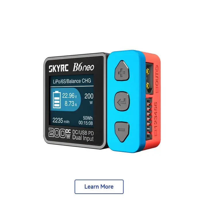 B6neo DC200W نموذج طائرة بطارية ليثيوم نموذج سيارة نموذج باخرة آلة معبر 10A شاحن ذكي متوازن