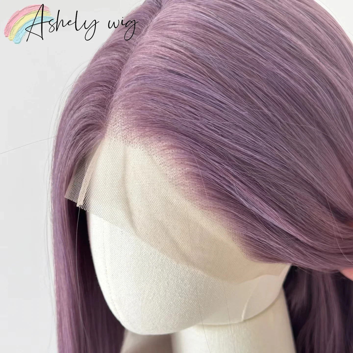 الأرجواني شعر مستعار للنساء 13x4 الدانتيل شعر مستعار أمامي طويل مستقيم 26 بوصة خصلات الشعر المستعار شعري طبيعي ألياف مقاومة للحرارة شعر مستعار اصطناعي