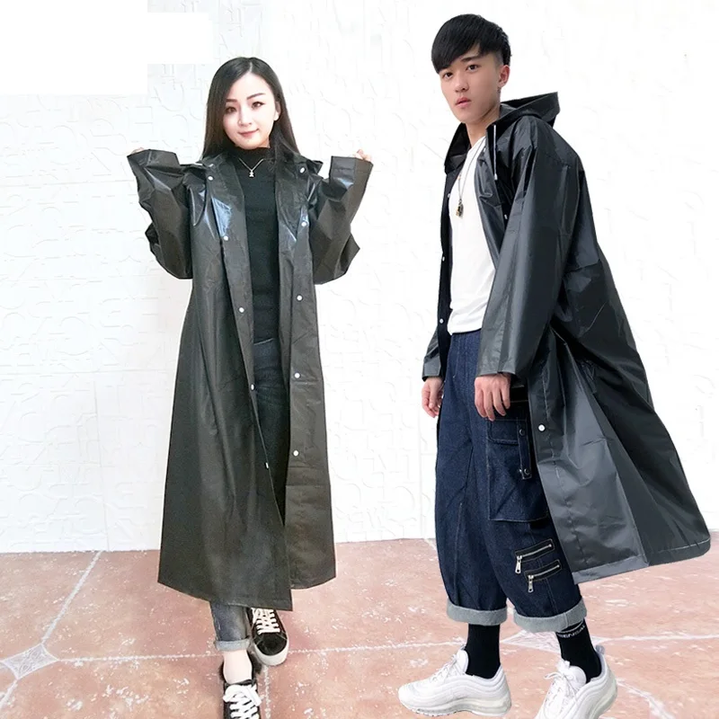 Women Raincoat Men Black Rain Clothes covers Impermeable Rainwear Capa de chuva chubasquero Poncho Waterproof Hooded Rain Coat