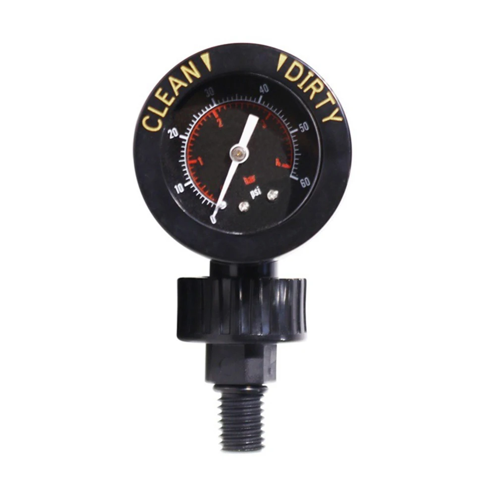 As Shown Pool Filter Pressure Gauge Brass Construction Pressure Gauge Pressure Sensor 0-60 PSI Monitor Scratch-resistant Lens
