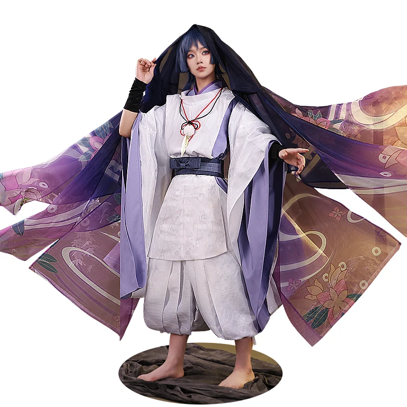 Новый костюм Mooyiyi cos Wanderer для косплея на Хэллоуин, Рождество, ролевая вечеринка, комикс Genshin Impact S-XXL, белый, в наличии 2025
