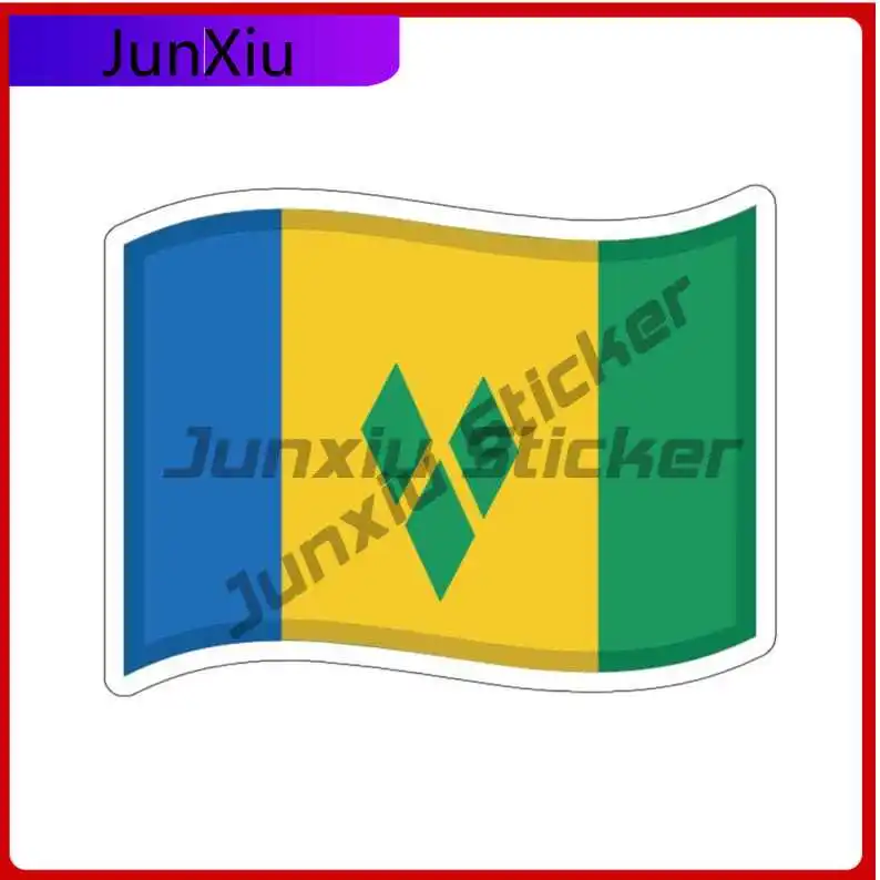 

St Vincent And Grenadines Flag Stickers Decoration For Car Bumper Truck Pickup Camper Car Body Refrigerator Wall Laptop Phone