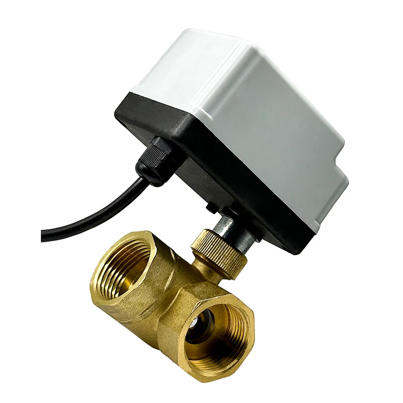 

1/2“ 3/4” 1“ inch 3 Way Motorized Ball Valve Electric valve Brass Three Line Two Control With Manual Switch