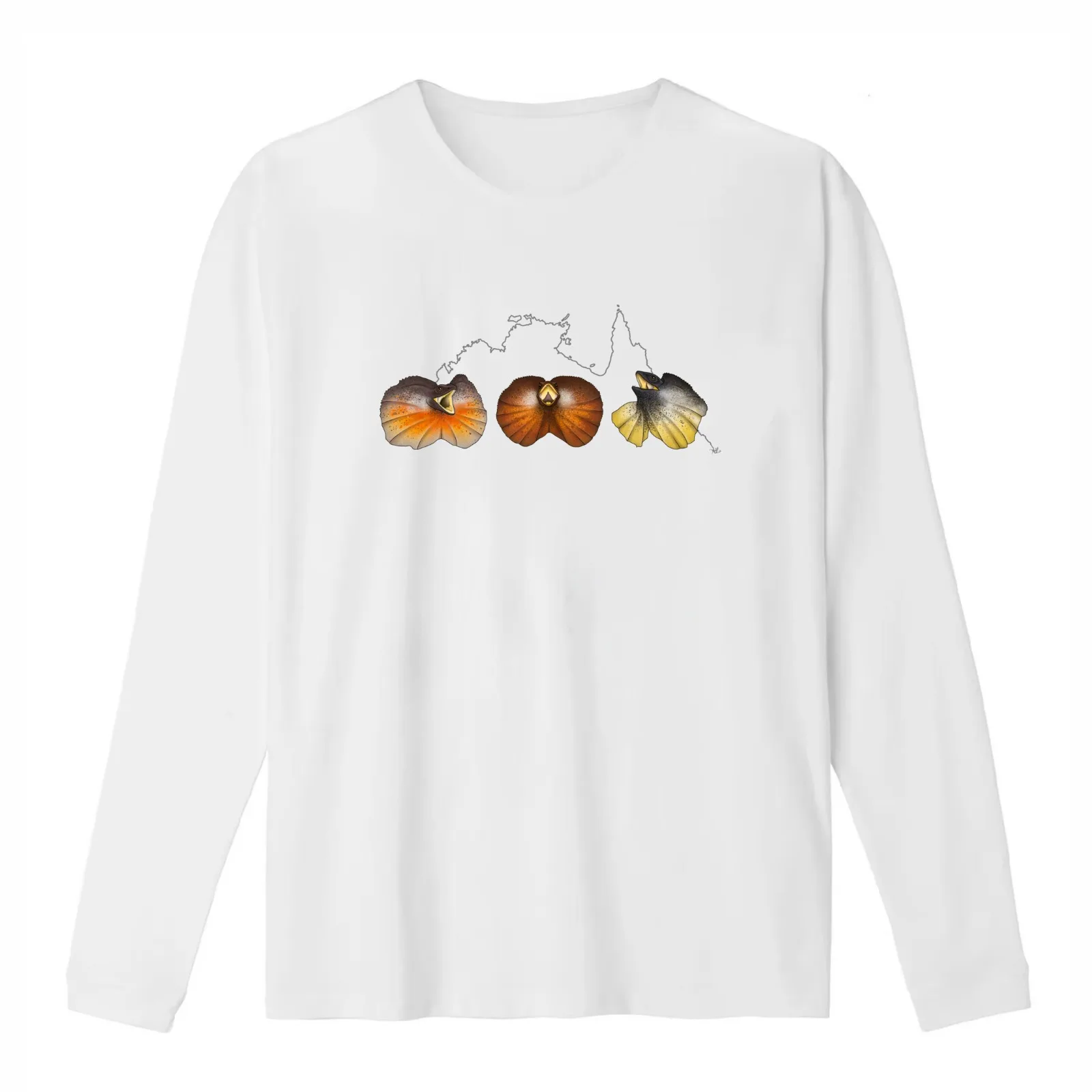 Australian Frilled Lizard T-Shirt Summer Casual Cotton Tee Oversized Streetwear Tops Vintage Graphic Print Unisex Men Women