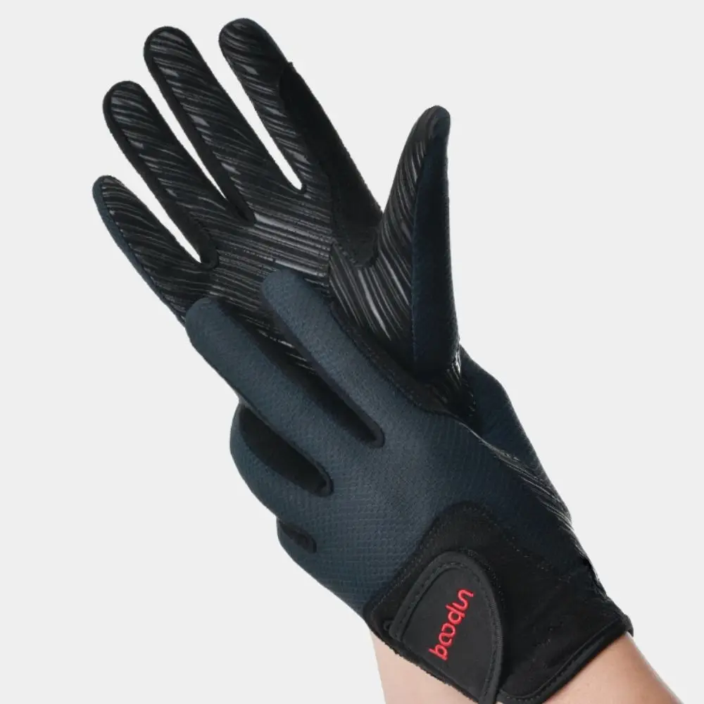 Guantes de gamuza para montar a caballo, guantes ecuestres antideslizantes y resistentes al desgaste, guantes deportivos ligeros y transpirables para montar