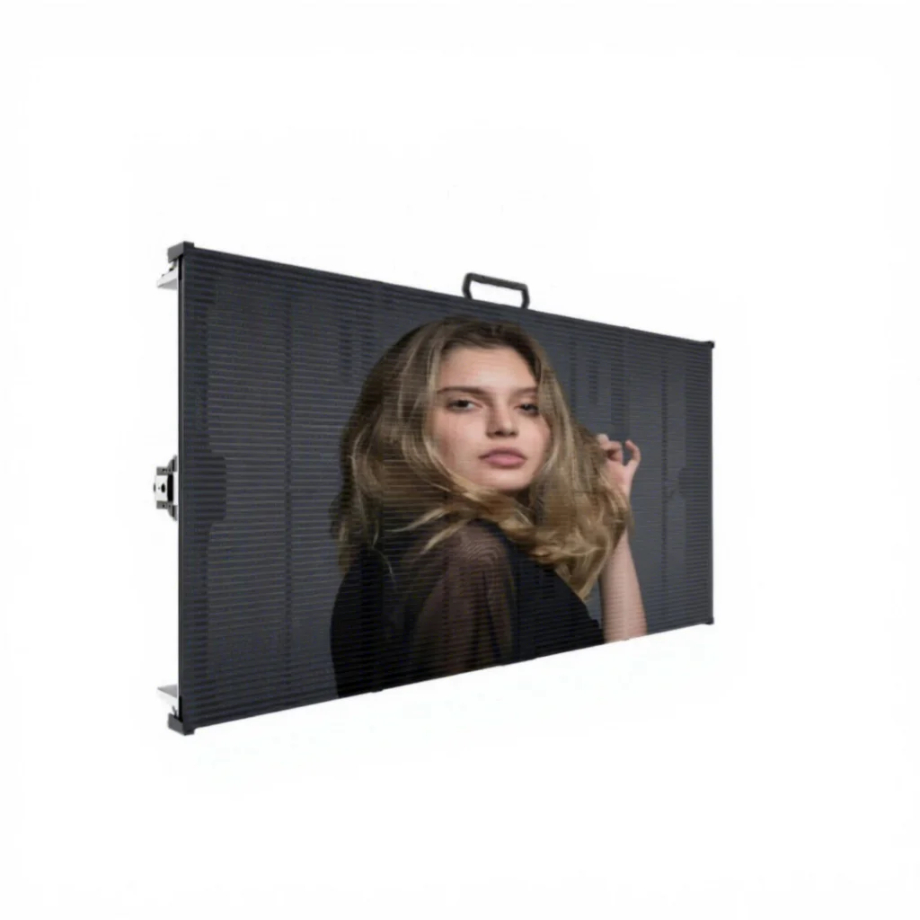 Led Transparent Window Sign, Transparent Film Advertising Mall Display Billboard Screen for Meeting Room Glass Wall