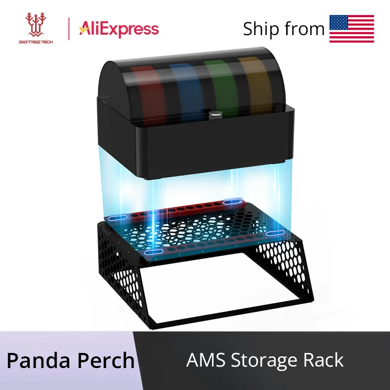 

BIGTREETECH Panda Perch Dual AMS: Держатели для инструментов и расширительные боксы для Bambulab P1 X1 – Прочные аксессуары для 3D-принтеров