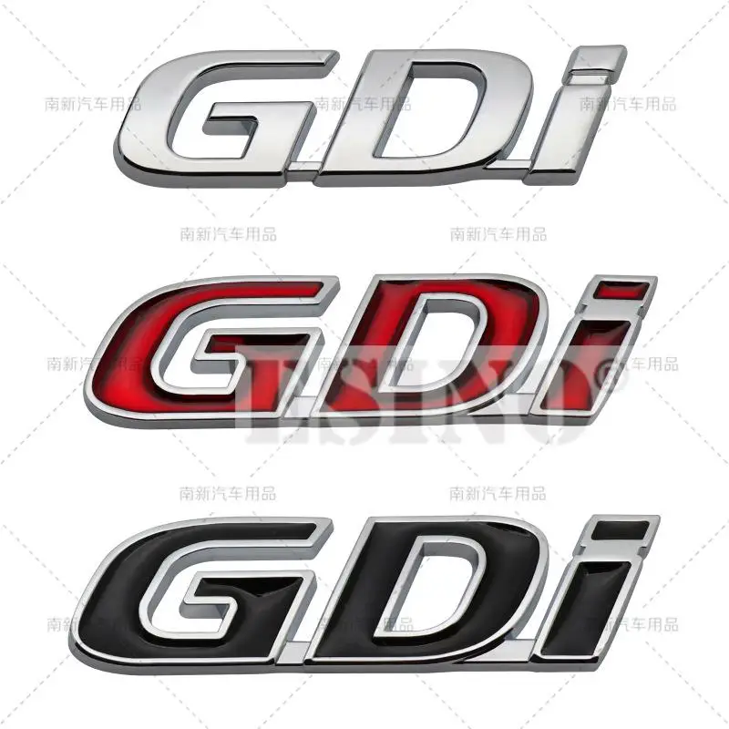 3D GDi Car Trunk Zinc Alloy Adhesive Badge Emblem Rear Body Tailgate Adhesive Badge for Hyundai Sonata IX35 Tucson Elantra