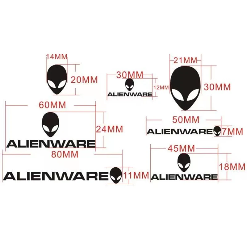 Imagem -06 - Estrangeiro Logotipo do Telefone Móvel Metal Adesivo Laptop Case Teclado Metal Adesivo