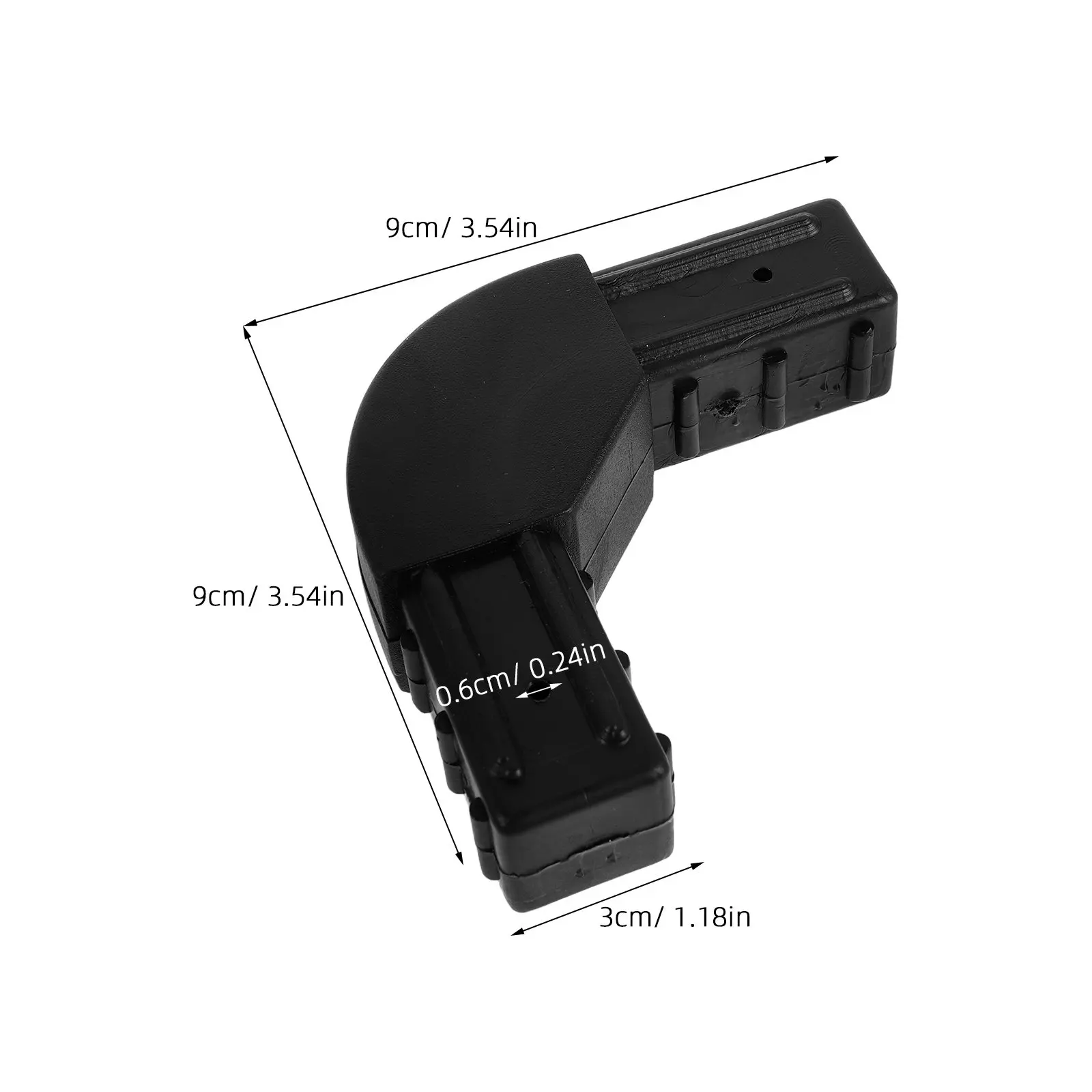 4Pcs Plastic Bed Frame Adapter Replacement For Bed Frame Support Student Right Angle Joint Tube Connector Repair