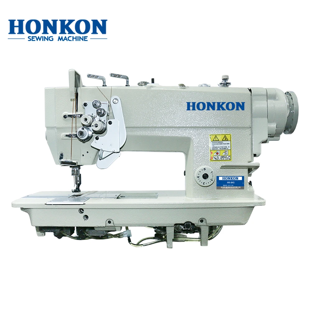 

High Speed Two Needle Lockstitch Sewing Machine Big Hook and Split Needle Bar for Lady's Underwear Making Industrial Use HK-875D