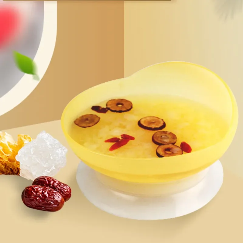 Elderly Assistive Tableware High Rim Spill-Proof Bowl Easy To Clean Disabled Person Assisted Eating Anti Fall Sucker Tableware