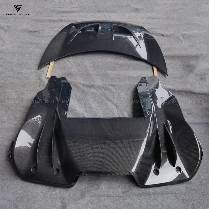 

Revozport Style Carbon Fiber Car Exterior Parts Rear Bumper Diffuser For Mclaren MP4-12C 2012-2014 Carbon Rear Lip