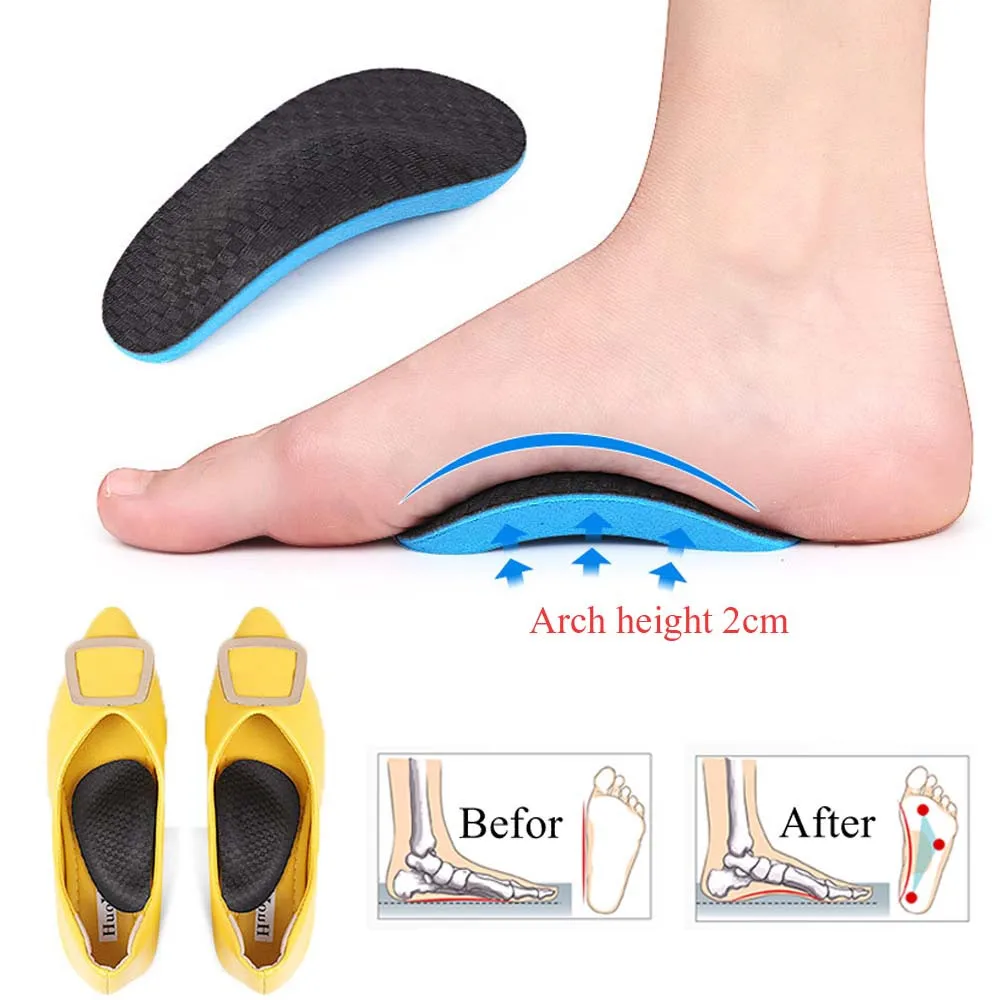 Kotlikoff Orthotic Flat Feet Relieve Pain Arch Support Insoles For Kids Adult X-Shaped Leg Correction Slippers/Sports Shoes Pad