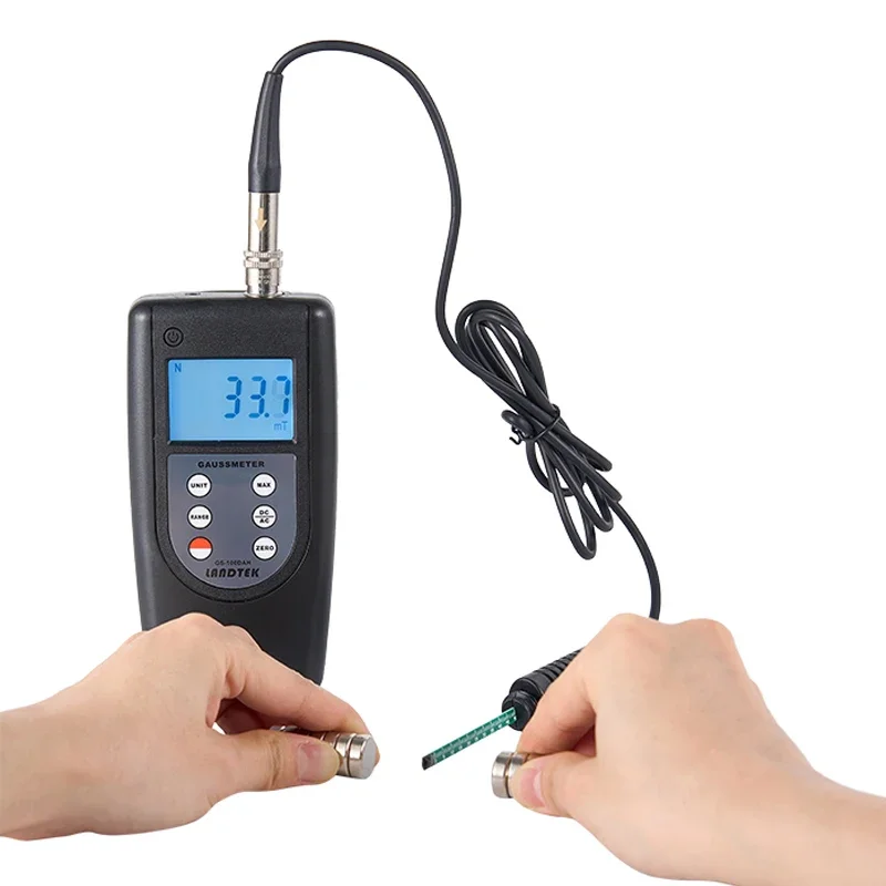 Détecteur champ magnétique rayonnement GS-100DAH mètre e gauss numérique 1Hz ~ 400Hz DC/AC Mesure force d'induction