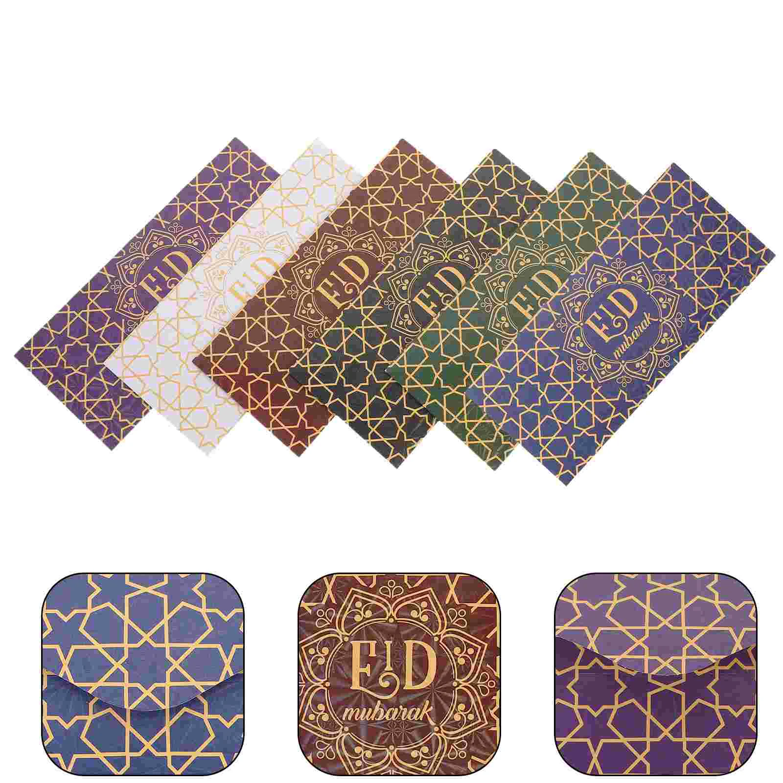 Red Envelope Bag Paper Blessing Envelopes Party Graduation Eid Mubarak Pattern Gift Thanks Holder