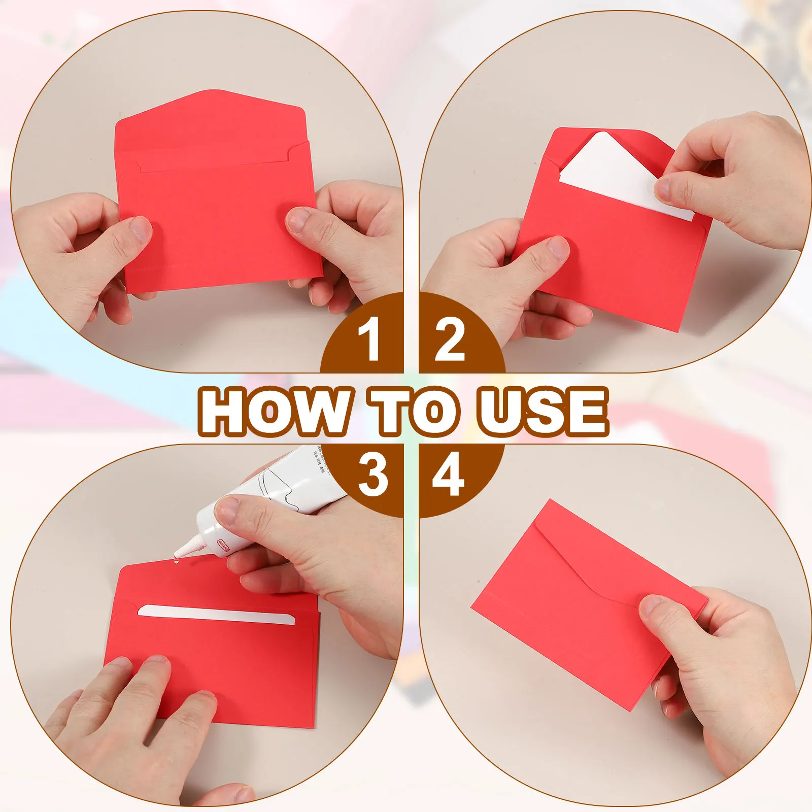 100Sets Mini Envelopes with Blank Cards 9x5.4cm Blank Note Cards and 11.5x8.2cm Envelopes for Gift Wedding Invitation Graduation