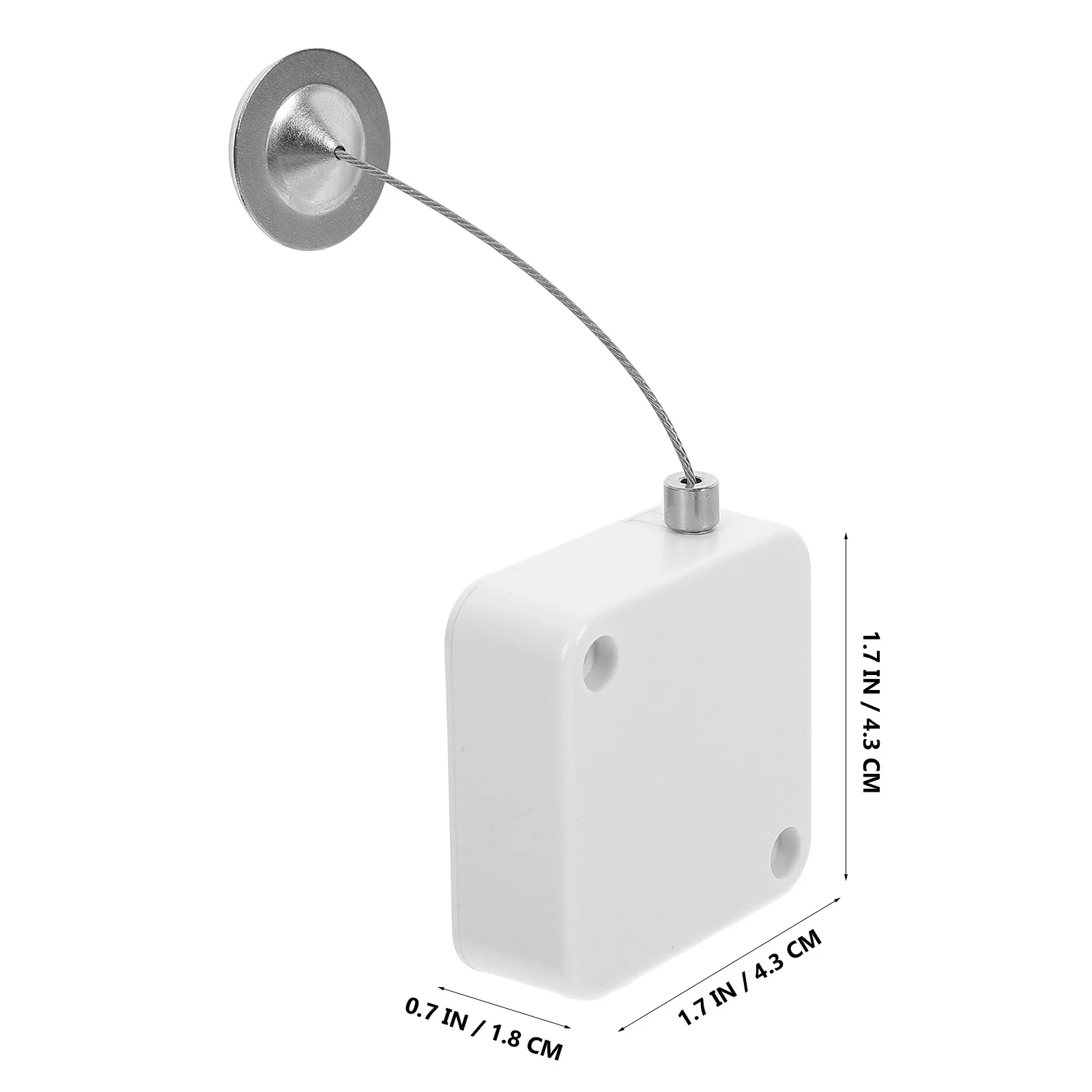 مجموعة واحدة من حامل أسلاك الفولاذ المقاوم للسرقة، صندوق كابل قابل للسحب، قفل أمان تلقائي من الفولاذ المقاوم للصدأ للمفاتيح، معدات السفر المدمجة #3