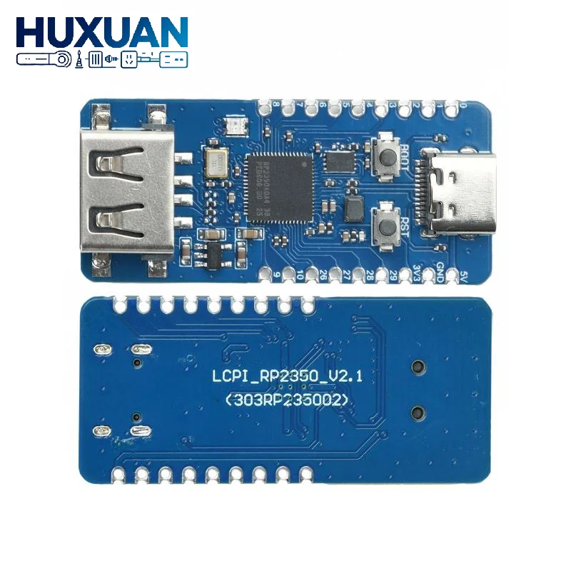 RP2350 USB-A Development Board RP2350_V2 Microcontroller Processor Based On RP2350A Expansion Board I/O Programmable Type C