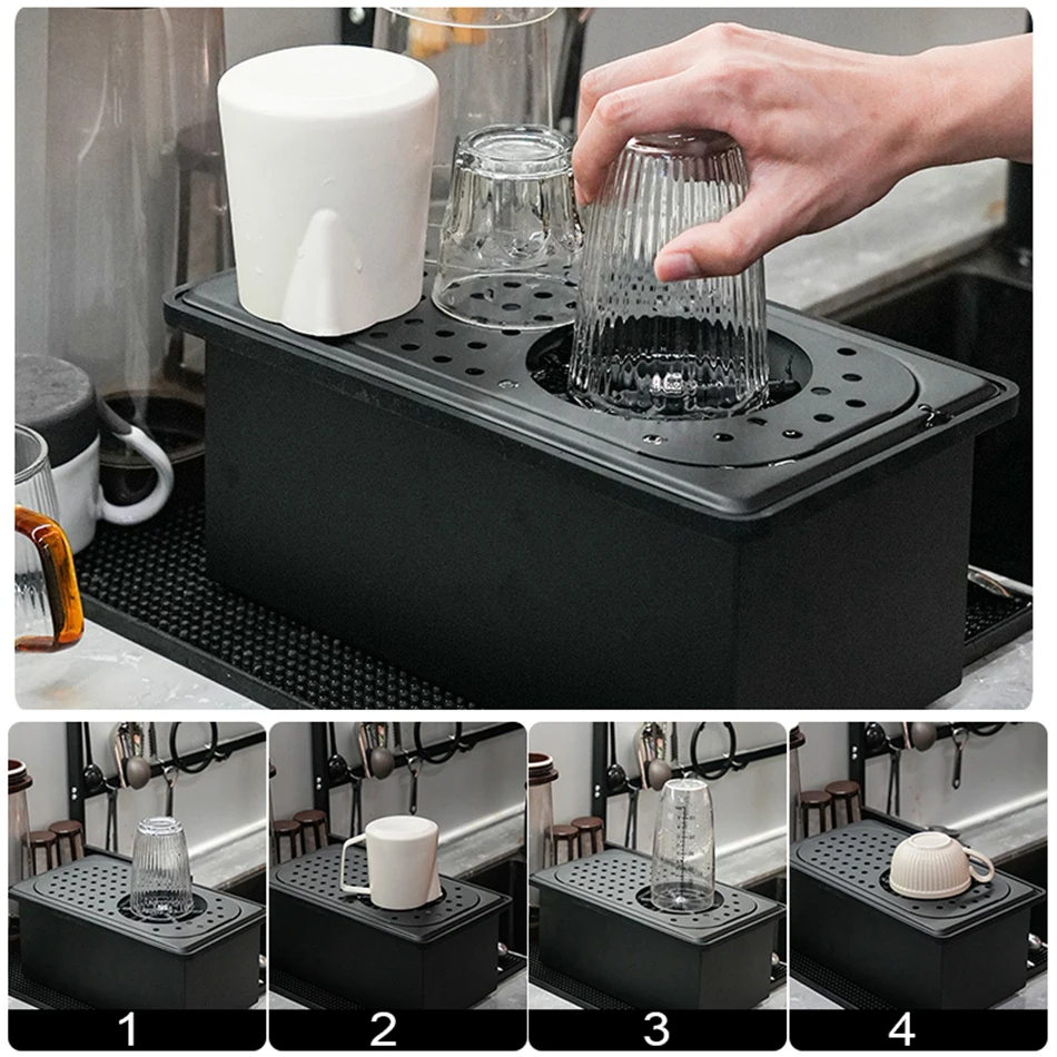 Automatic High Pressure Multi Angle Cup Washer Glass Cup Rinser Bar Beer Milk Tea Cup Cleaner Save Water Kitchen Sink Accessorie