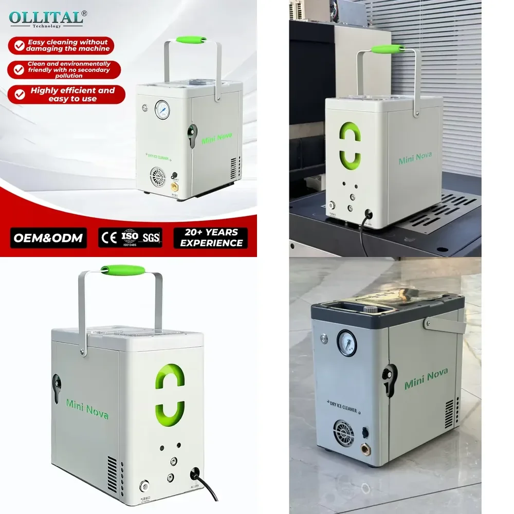 

OLLITAL Portable Dry Ice Cleaning Machine for Electronic PCBA Clean CE ISO Small Dry Ice Cleaner