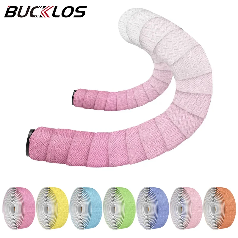 

BUCKLOS PU EVA Bike Handle Bar Tape Shock Absorbing Handlebar Tapes Non-Slip Professional Road Bicycle Handle Tape Cycling Wraps