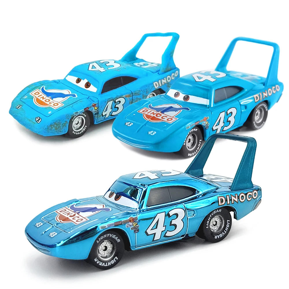 

Disney Pixar Cars Character NO.43 The King Classical Battle Damage And Plated Version Alloy Diecast ModelToy Car For Children