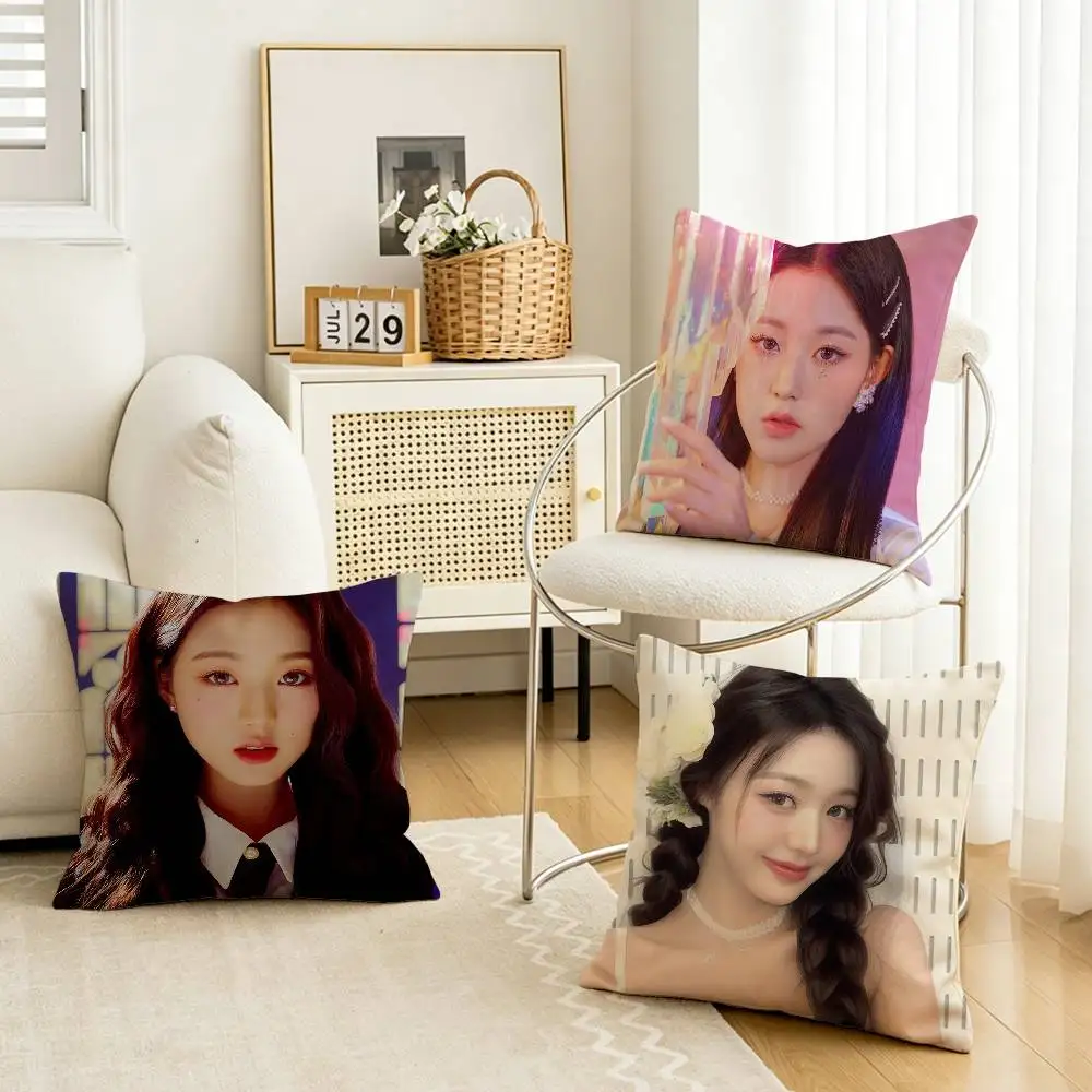 Корейская подушка-наволочка K-pop с изображением J-Jang Won-young для автомобиля и дивана