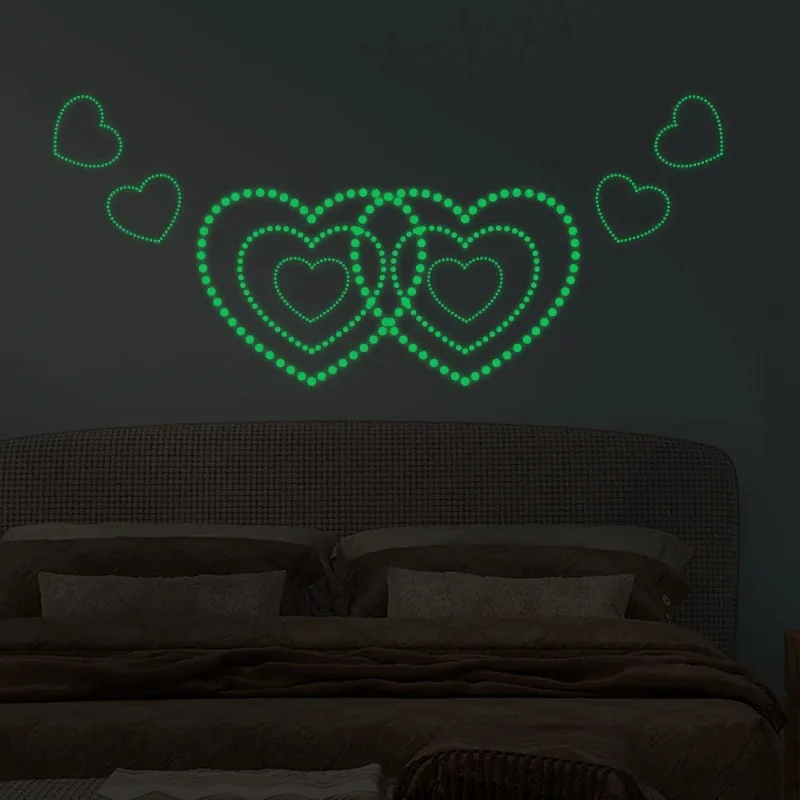 1Pcs Luminous Dots Wall Stickers Fluorescent Home Children's Room Creative Diy Starry Decoration Stickers Home Decor Accessories