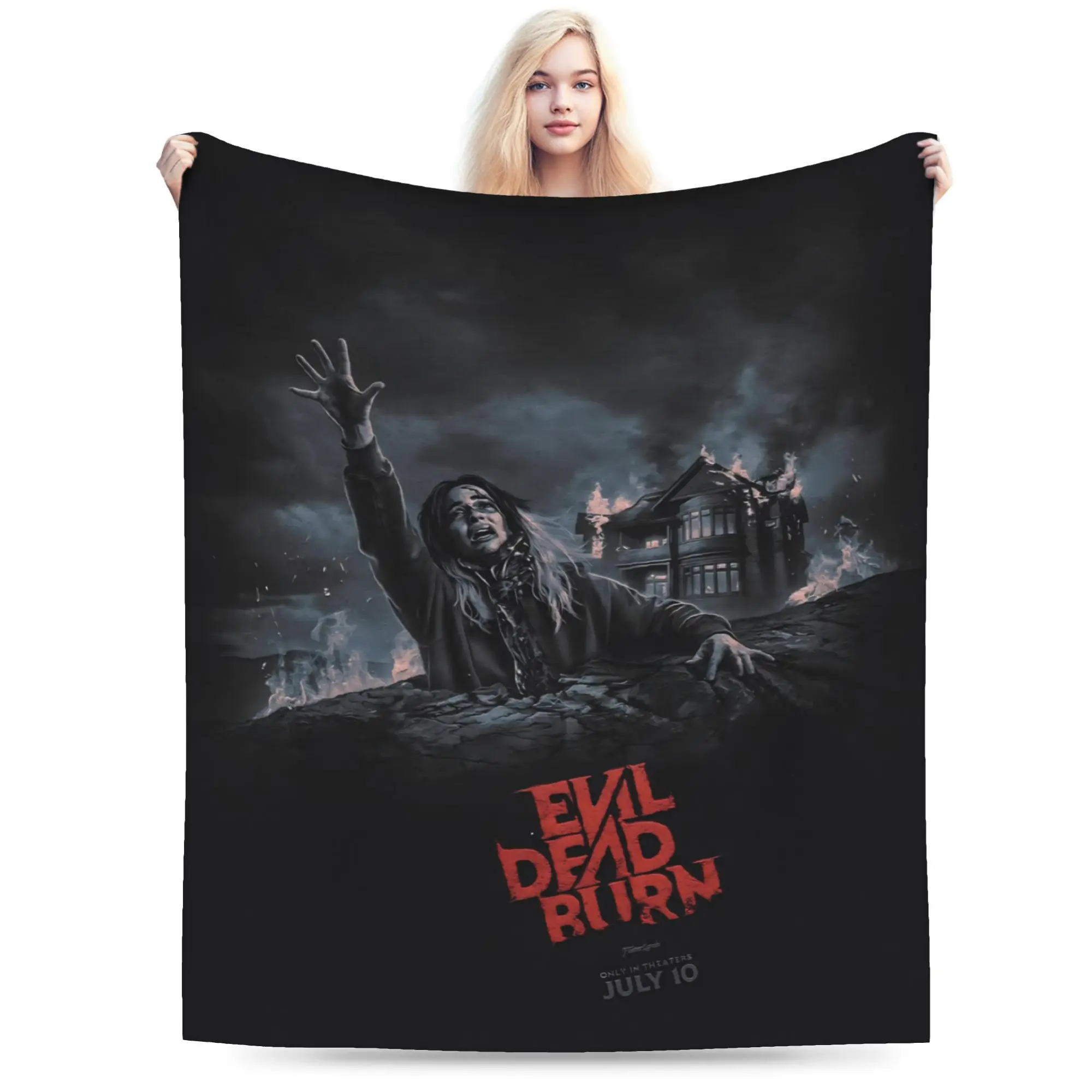 Evil Dead Burn Merch Blanket Lightweight Warm  Throw Blankets for Bed 50x60 Inches Multiple Sizes Throws And Blankets