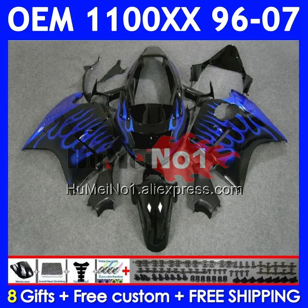 OEM Blackbird For HONDA CBR 1100 XX 1100XX 70No.30 CBR1100XX Blue glames 96 97 98 99 00 01 02 2003 2004 2005 2006 2007 Fairing