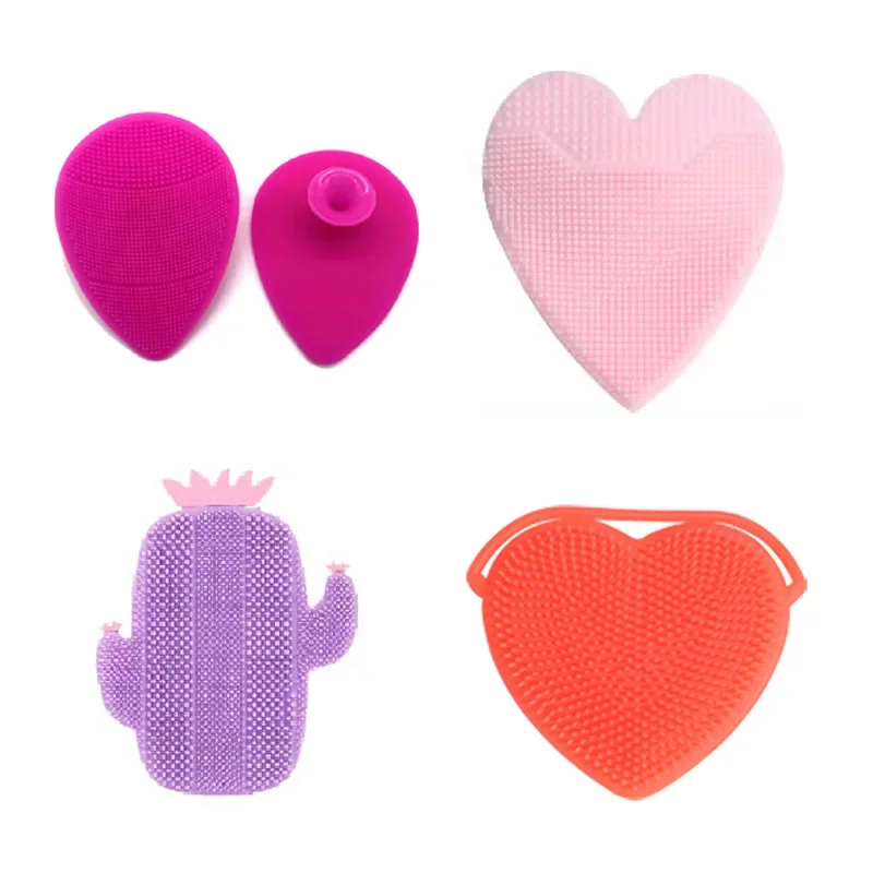 Cute Silicone Face Washing Brush Manual Face Washing Cleanser Portable Facial Massage Brush Pore Cleaning Face Cleansing